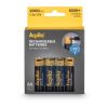 Paquete de 4 pilas AA recargables Aqiila con conexión USB-C de 2000 mAh Negro
