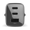 Fresh 'n Rebel cargador rápido para portátil 67W GaN USB-C y USB-A gris oscuro