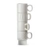 Sagaform Coffee & More Taza Espresso 4 piezas 100ml Blanco | sin montaje de publicidad