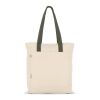 Bolsa carrier Canvas InSideOut Reuuz 33 x 42 x 10 cm Ecru-Verde oliva