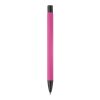 Bolígrafo Alicante tacto suave Rosa-Negro | Grabado | 90 grados del clip | 87 mm x 8 mm | no disponible