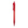 Bolígrafo Futurepoint Transparente Rojo / Blanco-Rojo / Blanco | Impresión De Pantalla 1 color | 270 grados del clip | 50 mm x 25 mm | no disponible