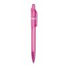 Bolígrafo Ducal Clear transparente Rosa-Rosa | Impresión De Pantalla 1 color | 90 grados del clip | 40 mm x 25 mm | no disponible