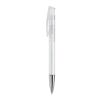 Bolígrafo Avalon transparente punta de metal Blanco-Blanco