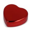 Bálsamo labial metálico plano en forma de corazón Rojo / Blanco