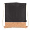 Bolsa con cordón R-PET y corcho 35 x 40cm Negro | sin montaje de publicidad | no disponible | no disponible