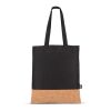Bolsa de transporte R-PET y corcho 35 x 40cm Negro