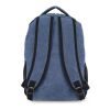 Mochila de lona de algodón reciclado Harper Azúl oscuro