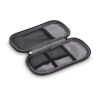 Bolsa organizadora Kyra 210D recubierta de PU rPET 20 x 11,5 x 2 cm Negro