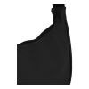 Bolsa bandolera de media luna R-PET 600D con revestimiento de PU negro | sin montaje de publicidad | no disponible | no disponible