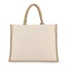 Bolsa de yute-algodón OEKO-TEX® 42,5 x 19 x 32 cm 320 g/m². Beige