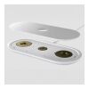 Cargador inalámbrico rápido 3 en 1 de 15 W para teléfono, Apple Watch y AirPods. Blanco | sin montaje de publicidad | no disponible | no disponible