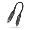 Cable multifunción 4 en 1 OTG tamaño llavero 60W Negro