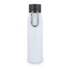 Botella térmica con mosquetón y acabado mate, 600 ml Blanco | sin montaje de publicidad | no disponible | no disponible