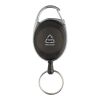 Llavero con clip alargable de ABS reciclado RCS negro | sin montaje de publicidad | no disponible | no disponible