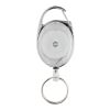 Llavero con clip alargable de ABS reciclado RCS blanco | sin montaje de publicidad | no disponible | no disponible