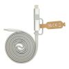 Cable magnético Arc 60W ultrafino 2 en 1 reciclado RCS gris | sin montaje de publicidad | no disponible | no disponible