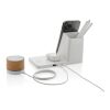 Cargador Ontario RCS plástico reciclado/bambú 15W 3 en 1 blanco | sin montaje de publicidad | no disponible | no disponible
