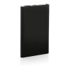 Powerbank plástico/aluminio RCS reciclado de 4000 mah tipo C negro | sin montaje de publicidad | no disponible | no disponible