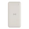 Powerbank inalámbrico de plástico reciclado estándar RCS blanco | sin montaje de publicidad | no disponible | no disponible