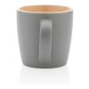 Taza de cerámica con interior de color marron-gris | sin montaje de publicidad | no disponible | no disponible