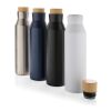 Botella al vacío acero inoxidable reciclado certificado RCS plata | sin montaje de publicidad | no disponible | no disponible