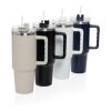Vaso de acero reciclado Stadley RCS de 1200 ml negro | sin montaje de publicidad | no disponible | no disponible