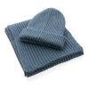 Gorro doble de punto Impact AWARE™ Polylana® azul | sin montaje de publicidad | no disponible | no disponible | no disponible