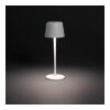 Lámpara de mesa Zenic RCS plástico reciclado recargable USB blanco | sin montaje de publicidad | no disponible | no disponible