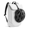 Mochila urbana resistente al agua con solapa gris-negro | sin montaje de publicidad | no disponible | no disponible