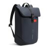 Mochila urbana resistente al agua con solapa azul marino jaspeado-negro | sin montaje de publicidad | no disponible | no disponible