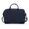 Bolsa de fin de semana de lona reciclada Kezar AWARE™ azul marino | sin montaje de publicidad | no disponible | no disponible | no disponible