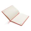 Libreta A5 ecológica de kraft rojo | sin montaje de publicidad | no disponible | no disponible
