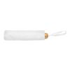Mini paraguas RPET 190T de bambú 20.5" Impact AWARE ™ blanco | sin montaje de publicidad | no disponible | no disponible