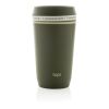 Vaso de plástico reciclado Topl To Go con tapa patentada 360 verde | sin montaje de publicidad | no disponible | no disponible