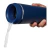 Taza Topl To Go de acero reciclado con tapa patentada 360 azul marino | sin montaje de publicidad | no disponible | no disponible