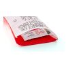 Calcetín navideño de nonwoven (80gr / m²) rojo/blanco | sin montaje de publicidad | no disponible | no disponible