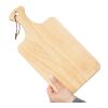 Tabla de cortar Daxton | Madera de pino reciclada | Con asa marrón