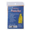 Poncho transparente plegable naranja