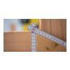 Regla plegable de madera Stabila blanco