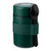 Vaso termo de acero inox. con cuchara Niko gris