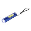 Linterna COB de aluminio reciclado Sami azul cobalto
