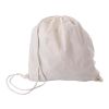 Mochila de algodón beige