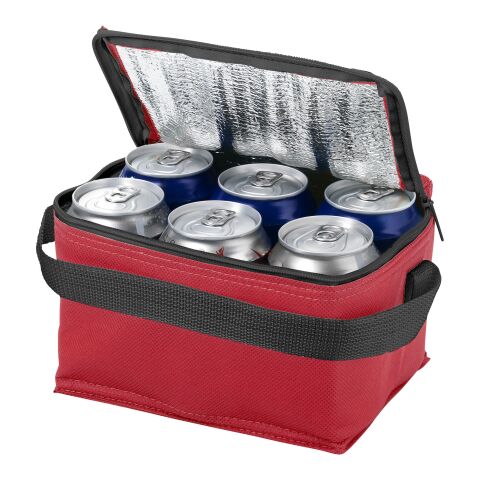 Bolsa isotérmica para 6 latas &quot;Spectrum&quot; Estándar | Rojo | sin montaje de publicidad | no disponible | no disponible