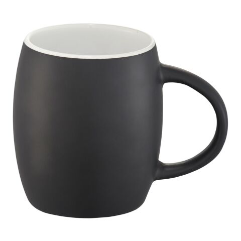 Taza de cerámica con base o tapa de madera "Hearth" Estándar | Negro intenso-Blanco | sin montaje de publicidad | no disponible | no disponible