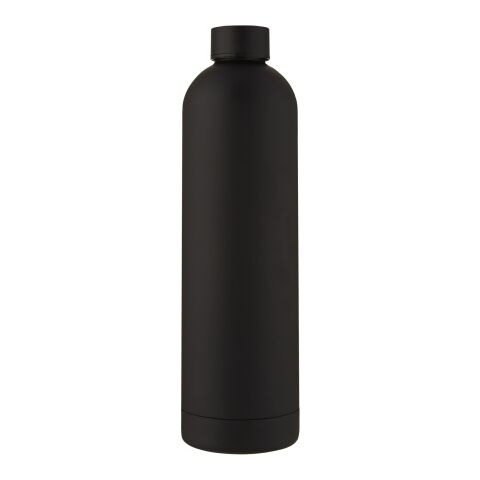 Botella con aislamiento al vacío de cobre de 1 L "Spring" Estándar | Negro intenso | sin montaje de publicidad | no disponible | no disponible