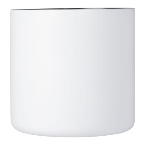 Taza de acero inoxidable reciclado con certificado RCS con aislamiento de cobre de 360 ml &quot;Bjorn&quot; Estándar | Blanco | sin montaje de publicidad | no disponible | no disponible