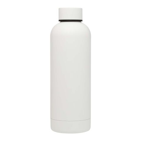 Bidón con aislamiento de cobre de 500 ml de acero inóxidable reciclado con certificado RCS &quot;Spring&quot; Estándar | blanco | sin montaje de publicidad | no disponible | no disponible