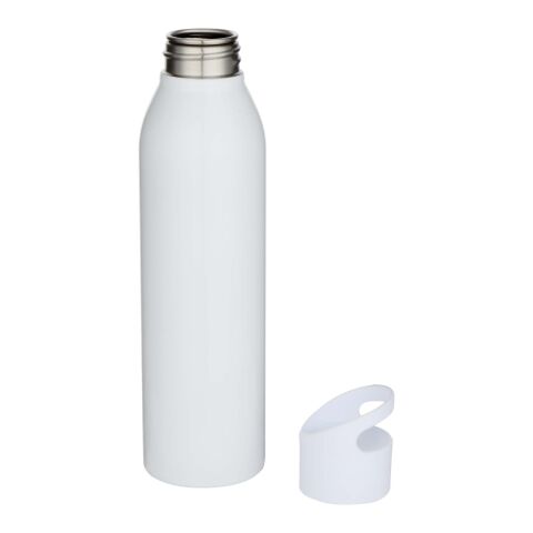 Botella de 650&nbsp;ml de acero inoxidable reciclado con certificado RCS de una sola pared "Sky" Estándar | Blanco | sin montaje de publicidad | no disponible | no disponible