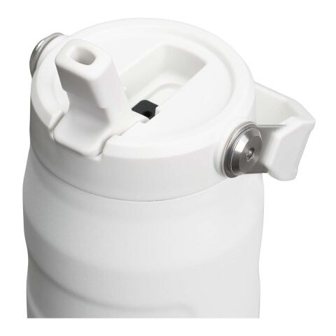 Botella de agua de 700 ml con pajita abatible "Stanley IceFlow™ 2.0" Estándar | Blanco escarchado | sin montaje de publicidad | no disponible | no disponible